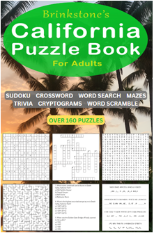 California Puzzle Book for adults
